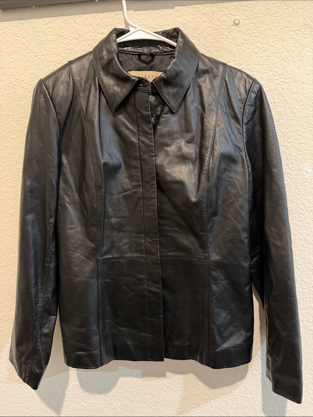 Apostrophe Black Genuine Leather Women's Jacket